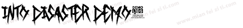 Into Disaster DEMO字体转换